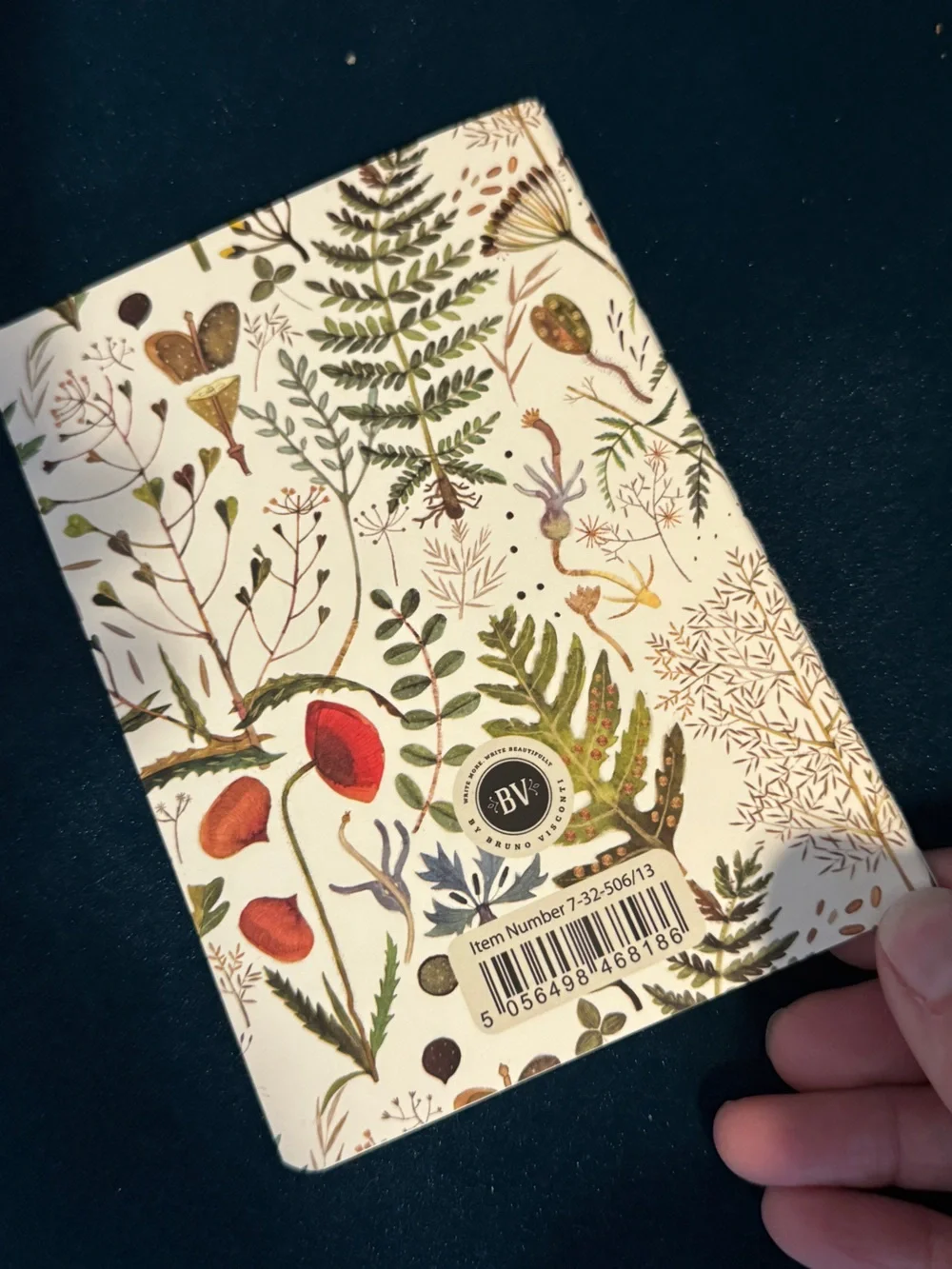 BV By Bruno Visconti Gift Set of Stationery in Greens & Flowers -Pen, 2 Journals